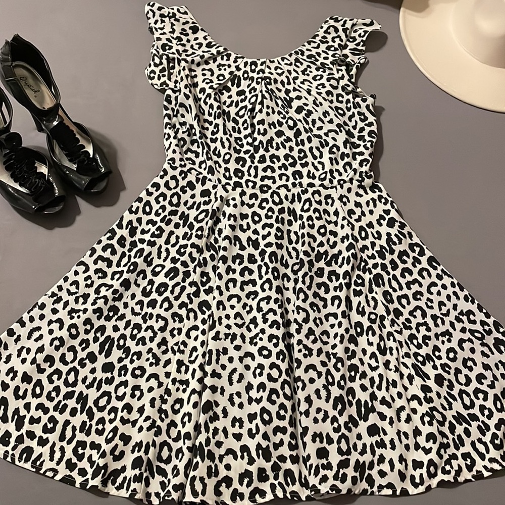 Express Snow Leopard Dress